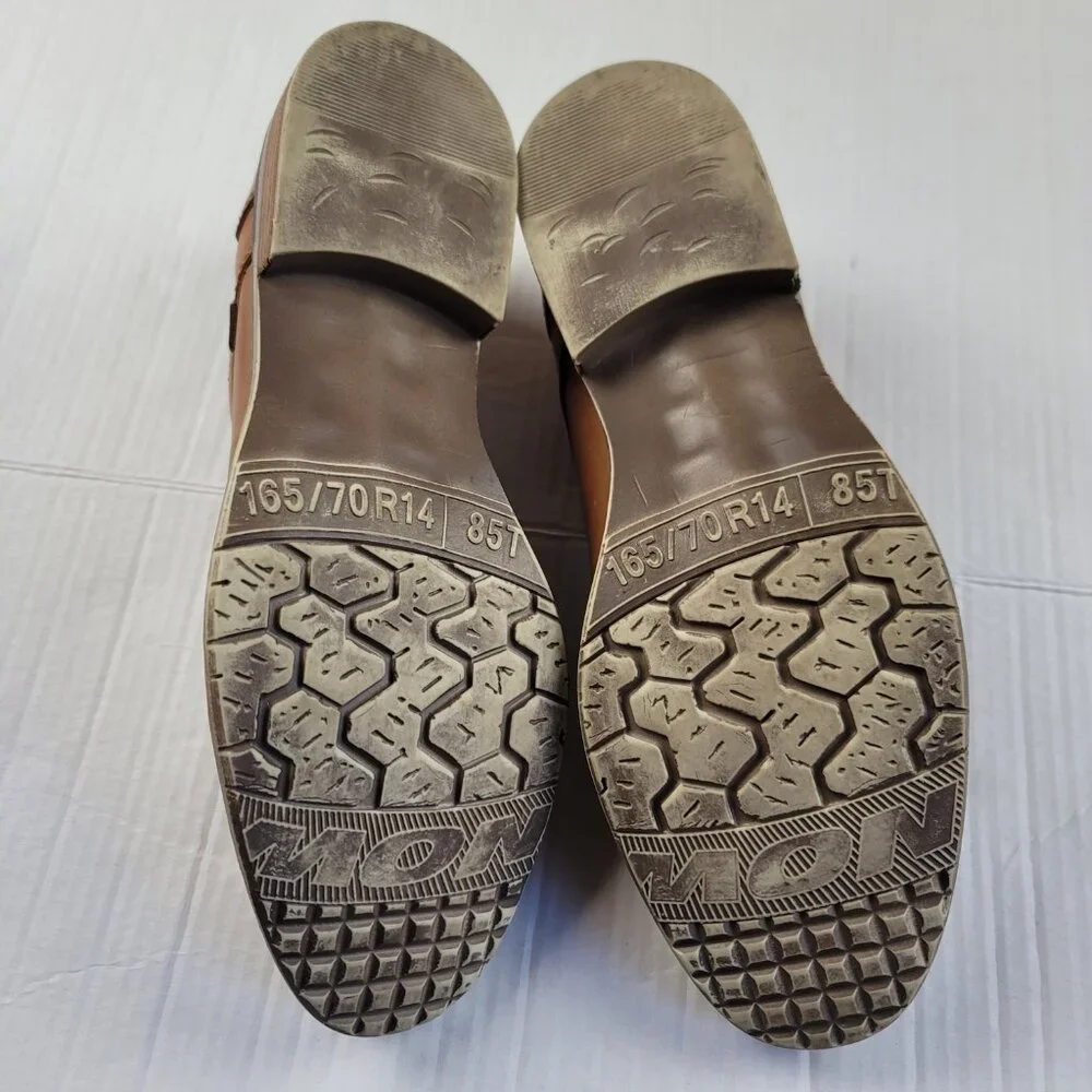 GBX Leather Cap Toe Oxford Dress Shoes Brown Mens Size 13 Lace Up